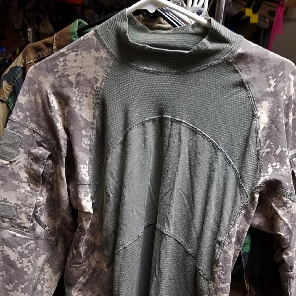 Authentic Army Camo Combat Shirt (ABS) Pullover